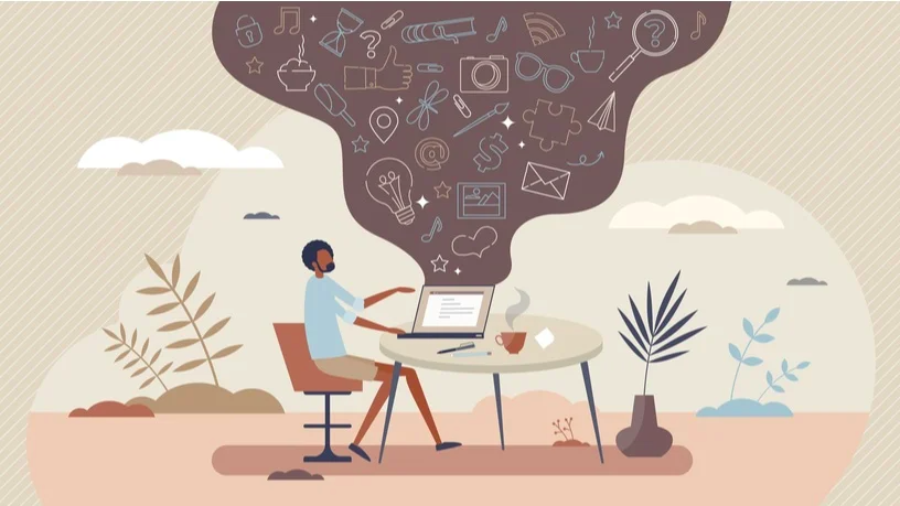 Digital storytelling illustration